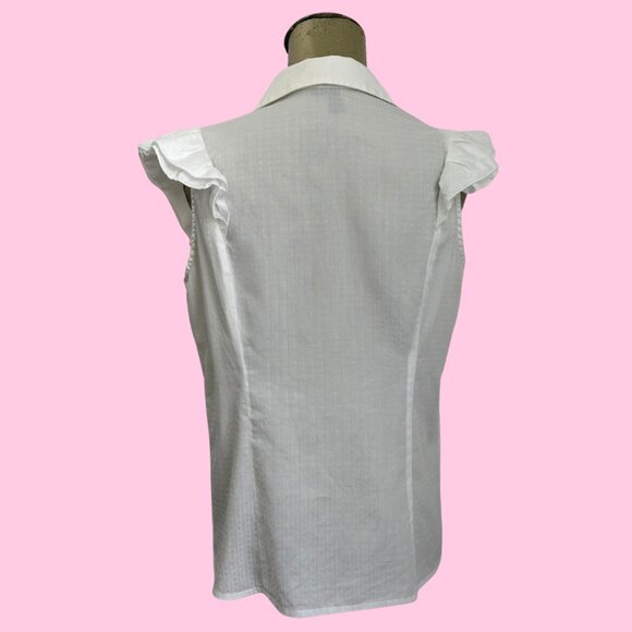 Vero Moda White Button Down Shirt S - Picture 3 of 5